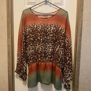 Wrangler leopard blouse.